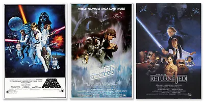 Star Wars: Episode Iv V & Vi - 3 Piece Movie Poster / Print Set (27 X 40 ) • $29.99