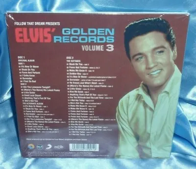 ELVIS' Gold Records Vol- 3 LSP-2763 -1963 FTD 2- CD Deleted 45+ Bonus Songs NEW! • $144.51