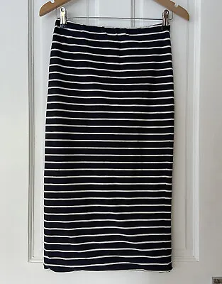 £8.99 • Buy PURE Collection Navy & White Striped Jersy Tube Skirt UK Size 10