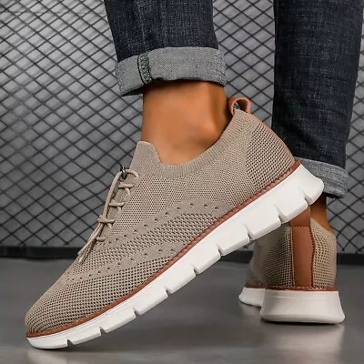 Men's Comfortable Casual Sports Shoes Breathable Non-slip Lace-up Walking Shoes • $27.57