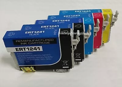 5x BKCMY Ink For Epson 124 T124 NX125 127 130 230 330 420 430 WF320 323 325 435 • $17.99