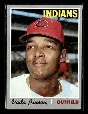 1970 Topps Vada Pinson Cleveland Indians #445 • $1.75