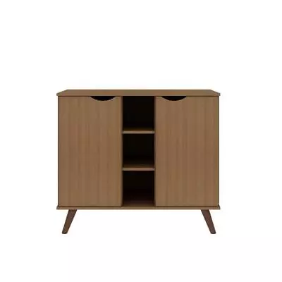 Manhattan Comfort Buffet Stand 39.37  Composite Maple Cream W/ Door + Shelves • $214.22