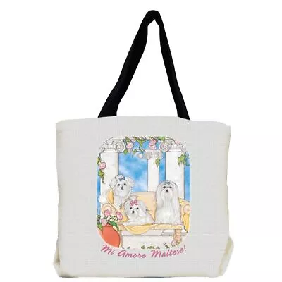 Maltese Mi Amore Maltese! Tote Bag • $26.95