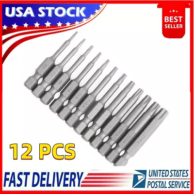 12pc Bit Set Quick Change Connect Impact Driver Drill Security Tamper Proof US • $9.11