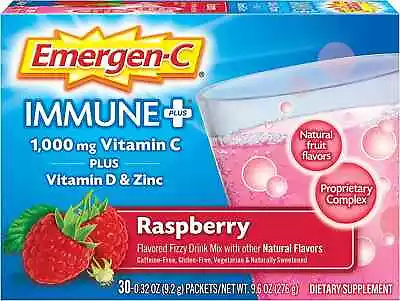 Emergen-C Immune+ 1000Mg Vitamin C Powder With Vitamin D Zinc Antioxidants An • $25.15