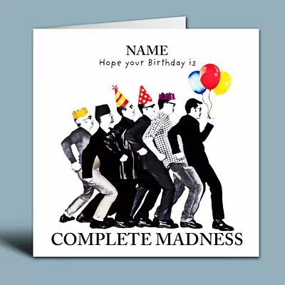 MADNESS Ska Funny Birthday Card Dad Mum Brother Husband Wife Son Sister Nephew • £4.89