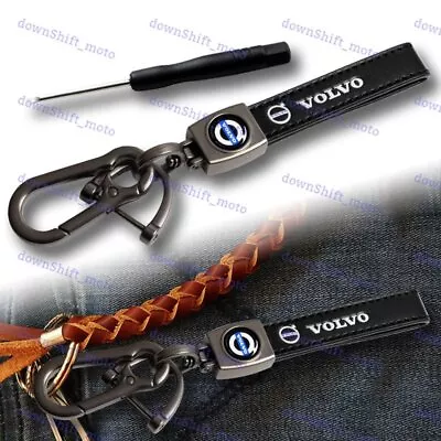 Gift Decoration Leather Keychain Lanyard Quick Release Key Chain For ALL VOLVO • $13.88