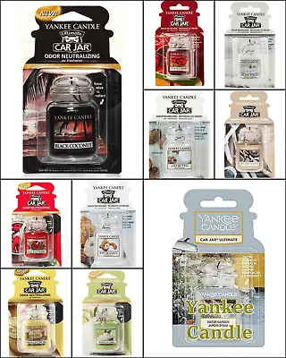 Yankee Candle Ultimate Car Jar Scents 3D Air Freshener Assorted Scents  • £5