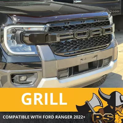 Gloss Black Grill Replacement To Suit Ford Ranger Next Gen 2022+ Xlt Wildtrak... • $369