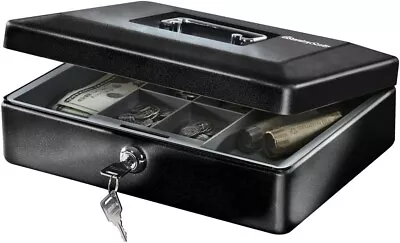 Portable Security Money Box Fire Proof Lock Safe Storage Cash Gun Jewelry Safety • $29.99