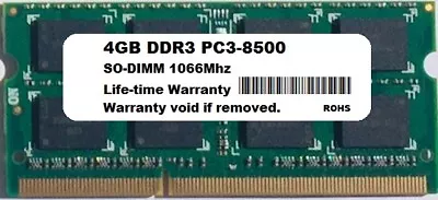 4GB Module MacBook Late 2009 Mid 2010 A1342 MC207LL/A MC516LL/A Memory Ram • $12.99