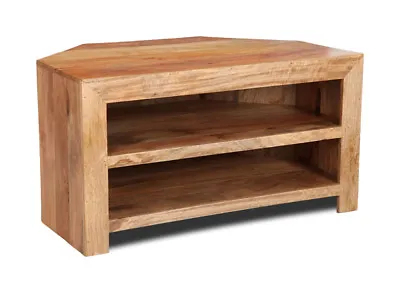 £299.95 • Buy Light Dakota Solid Mango Wood Furniture Tv Unit/shelves (19l)