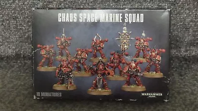 Games Workshop Warhammer 40k Chaos Space Marines Squad 2007 NIB New GW OOP WH40K • £179.99