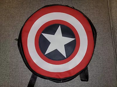 Marvel Avengers Captain America Shield Backpack Bag Shoulder Bag Small Size • $35