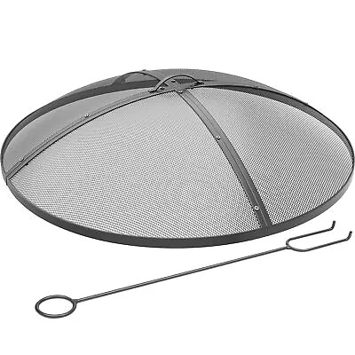 TAUS 30  Round Metal Fire Pit Spark Screen Outdoor Heavy-Duty Fire Pits Cover • $46.94