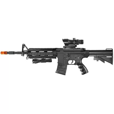 Heavy Version M4 Airsoft Spring Rifle With Flashlight And Red Dot Sight The ... • $50.84