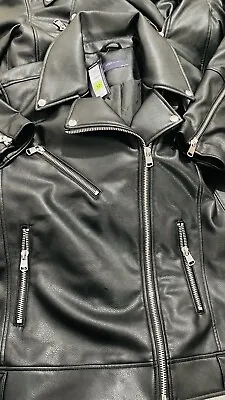 Marks And Spencers  Fox Leather Jacket Size 12 PRP £69 • £40