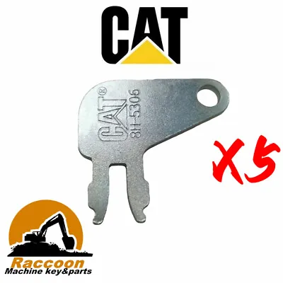 5 Master Battery Disconnect Keys Heavy Equipment 8H-5306 For Caterpillar CAT • $10