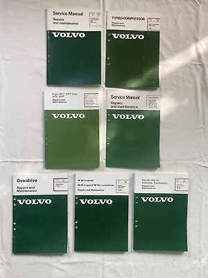 1975-82 VOLVO 240 Lot Of 7 Shop Service Repair Manuals M45/M46 AW55 TRANSMISSION • $99