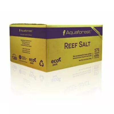 AQUAFOREST REEF SALT 25kg REFILL CONSTANT COMPOSITION CORAL MARINE AQUARIUM TANK • £59.95