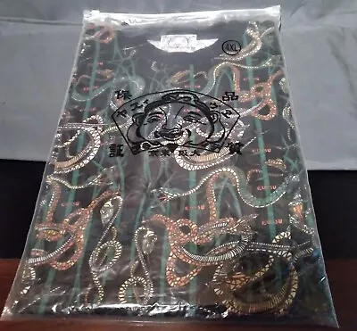 Vintage Evisu X Bape A Bathing Ape Snakes AOP T-Shirt Men’s 4 XL New In Package • $95