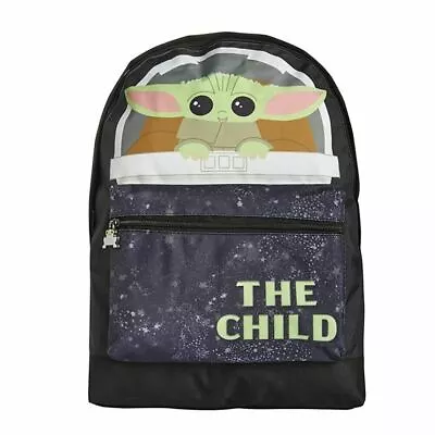 £17.95 • Buy Official Star Wars The Mandalorian The Child Black Backpack - School Bag