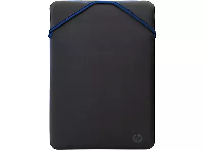 HP 14.1 Inch Protective Reversible Laptop Notebook Sleeve Case - Black & Blue • £12.99