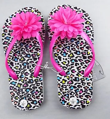 £7.89 • Buy Flower Design Flip Flops Sandals Thongs BNWT