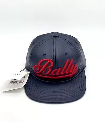 BALLY Nappa Leather Baseball Cap Hat Made In Italy BNWT • $129.99