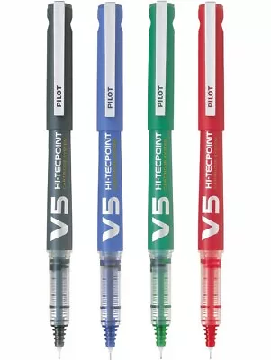 £3.99 • Buy Pilot V5 Hi-Tecpoint Rollerball Pen Cartridge System Liquid Ink Fine 0.5mm Tip
