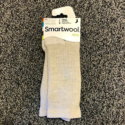 NEW Smartwool Mens Hike Merino Wool Crew Socks - Light Brown - Large • $15.95