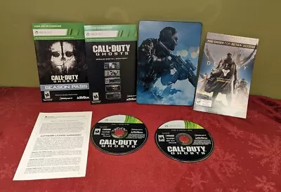 Call Of Duty: Ghosts Hardened Edition Steelbook (Xbox 360 2013) Tested Working  • $20