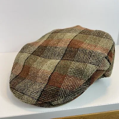 Vintage Islay Woolen Mill Hat S Small  Wool Plaid Flat Cap Classic Scottish • $36