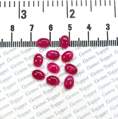 Ruby 3x5 Mm 4x6 Mm 5x7 Mm Oval Cabochon- AAA Quality For Jewelry Making • $4.99