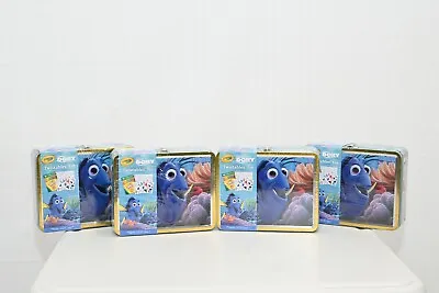 4 Pcs Disney Pixar Finding Dory Crayola Creative Storage Twistables Tin  New! • £7.72