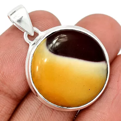 Natural Mookaite 925 Sterling Silver Pendant Jewelry CP22335 • $0.99