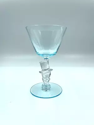 $49.99 • Buy Vintage Morgantown Top Hat Liquor Cocktail Glass Knickerbocker Hotel – Aqua/Ligh