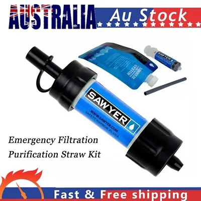 SAWYER Mini Tap Water Filter Kit - Emergency Filtration Purification Straw New • $42.49