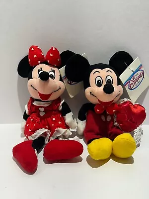 Lot Of 2 Vintage The Disney Store Mini Bean Bag Plush Toys Mickey And Minnie • $15.99