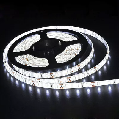 16ft Super Bright 5630 6000K Daylight White LED Strip Lights 12V 6A Power Supply • $8.69