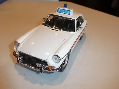 Universal Hobbies MGB GT Police Car 1:18 Scale - White Black Seats Unopened Box • $104.38