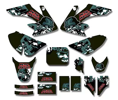 3M METAL MULISHA Decals Graphics Sticker Kit CRF50 Fairing PIT PRO Dirt Bike • $30.31