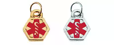 Medical Alert ID Mini Silver Or Gold Charm • $9.90