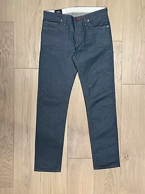 Hiut Jeans Japanese Selvage Denim Mid-blue Mens • £55