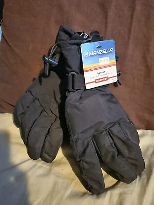 New Manzella Mens Large Black Gore-tex Typhoon Warmest Thinsulate Gloves • $29.99