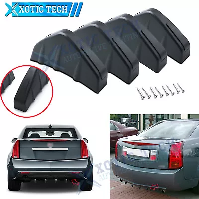 Matte Black Rear Bumper Splitter Shark Fin Accessories For Cadillac Escalade CTS • $16.99