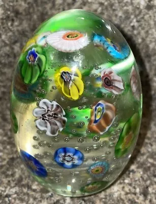 Vintage Murano Millefiori Egg Paperweight!!! • $34.99