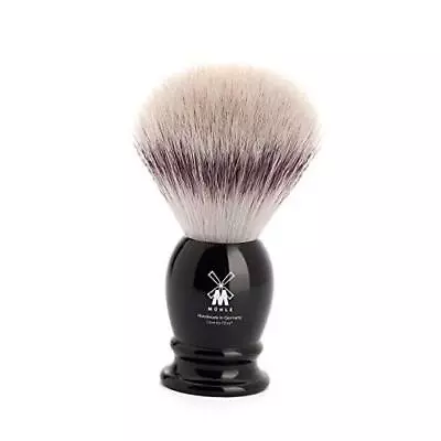 MÜHLE Classic Silvertip Fiber Shaving Brush - Synthetic Luxury Medium Black • $89.57