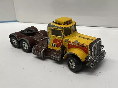 Matchbox Superkings Peterbilt Tractor Unit BI Plant Hire Livery 1978 Unboxed • $3.72